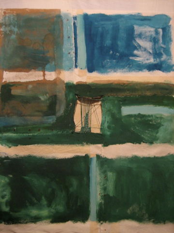 Abstract with Fabric - 1994; 70x100cm