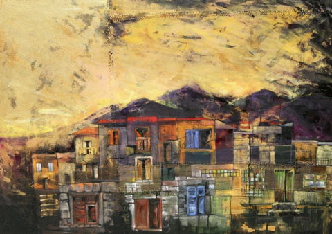 'Golden Barrio - Puertas y Ventanas' - 2010; 100x70cm