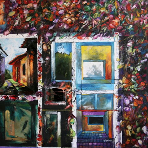 'Windows - Puertas y Ventanans' - 2010; 100x100cm